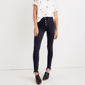 Madewell 9” skinny jeans Berkeley Black (31P)